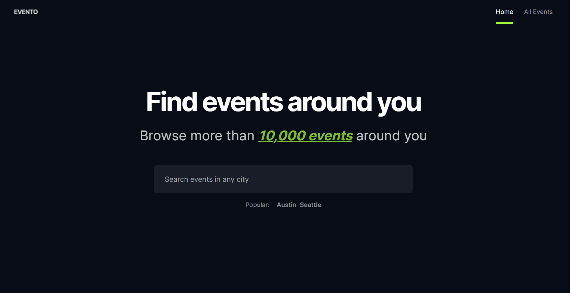 Event Finder Project